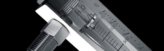 Průtokoměry z akrylátu (PMMA) na měření velkých průtoků. Rotametr, plovákový průtokoměr.